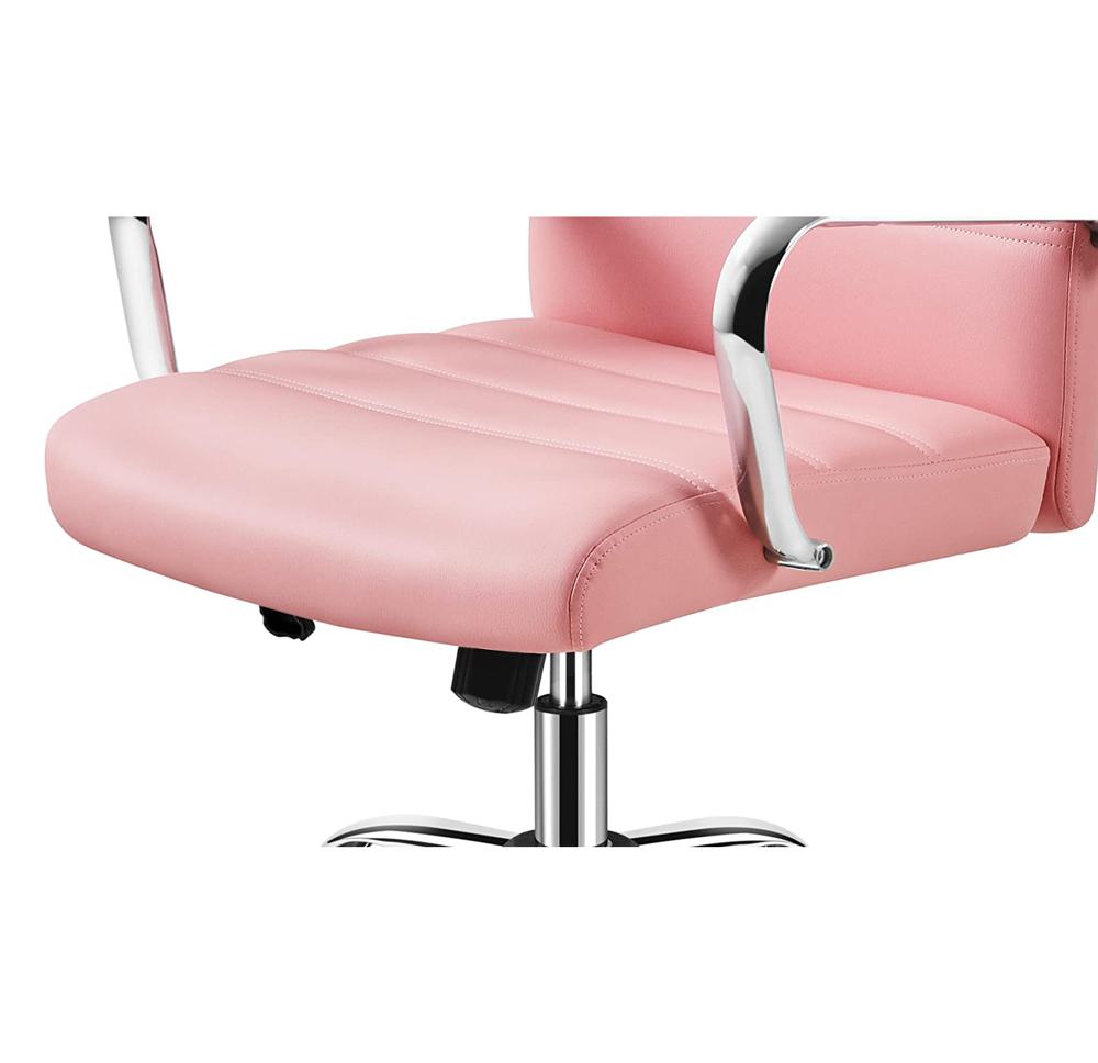 Amazon.com: Yaheetech Mid-Back Office Chair with Arms Swivel PU